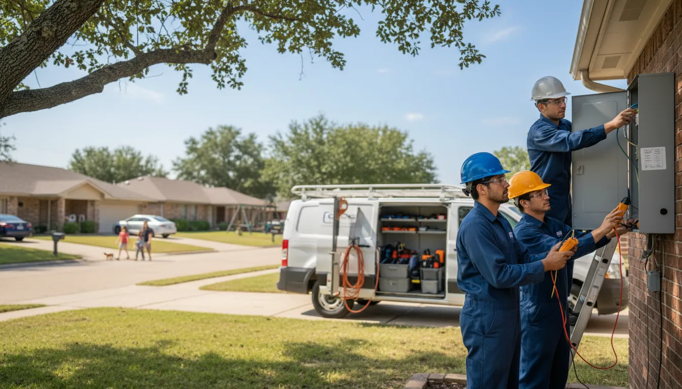 Certified electrician providing emergency electrical services in Rock Falls, IA